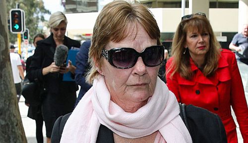 Bridget Shewring, the daughter of Shirley Finn, arrives at the WA Coroner's Court in Perth (Photo: AAP).