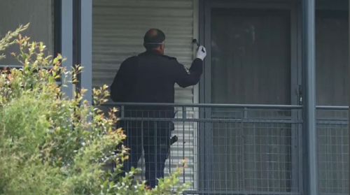 Forensics officers remain on the scene investigating the alleged incident. Picture: 9NEWS.