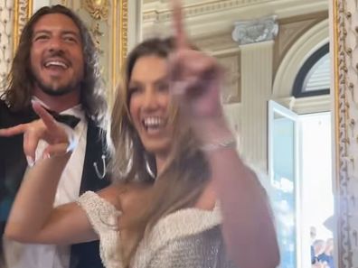 Delta Goodrem and Matthew Copley