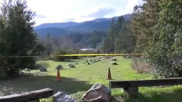 Two children have been killed in a land collapse at a campground by the river in California.