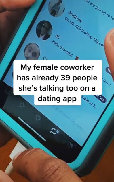 Tiktok user says men have it much harder on dating apps.