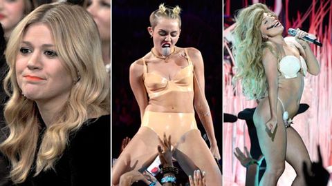 Kelly Clarkson slams Miley, Gaga and Katy Perry's VMAs performances: 'They're pitchy strippers'