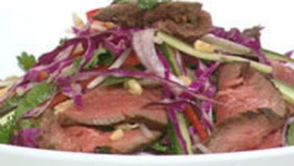 Five-spice beef and Vietnamese salad