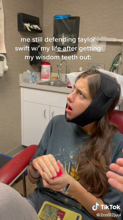 A girl has garnered plenty of internet attention for her hilarious reaction to her surgeon telling her he didn't like Taylor swift.