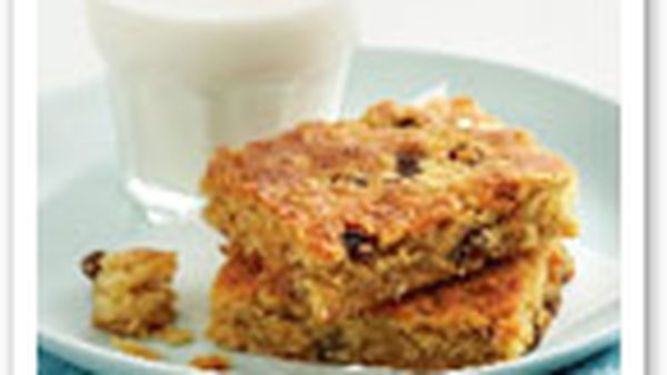 Honey and oat slice