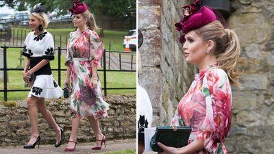 Lady Kitty Spencer attends a family wedding, June 2018