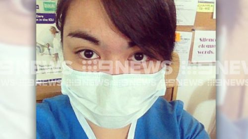 Mrs Naron has been working as a critical care nurse at Sunshine Hospital since October. (Supplied)