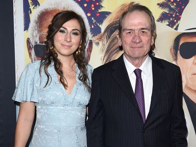 HOLLYWOOD, CA - DECEMBER 07:  Actor Tommy Lee Jones and daughter Victoria Jones arrive at the premiere of 'Just Getting Started' at ArcLight Hollywood on December 7, 2017 in Hollywood, California.  (Photo by Axelle/Bauer-Griffin/FilmMagic)