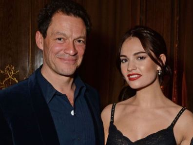 Lily James and Dominic West.