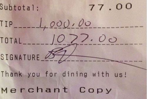 Amy Schumer leaves $1000 tip for lucky US bartenders 