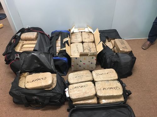 The seized drugs. (Supplied)
