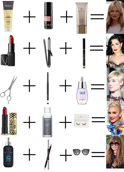 Who said maths and beauty have nothing in common? Here, we
break down the formulas behind five celebrities' signature beauty looks -
guaranteed to work every time.