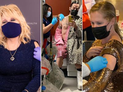 What celebrities are wearing to get vaccinated