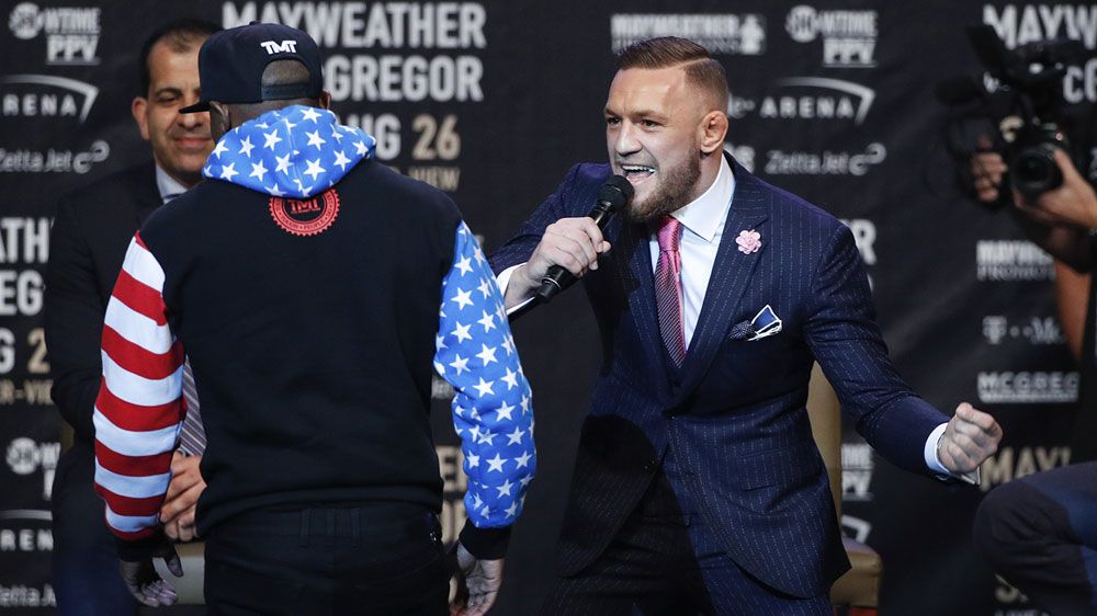 McGregor sparks outrage by racially taunting Floyd Mayweather at LA press conference