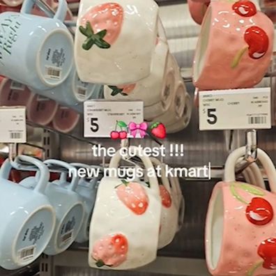 Kmart strawberry and cherry mugs
