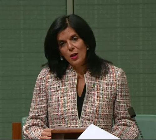 Julia Banks unleashed on an empty House of Representatives last night, as her colleagues instead donned ties and gowns for the Mid Winter Ball.