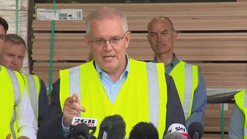 Morrison has spoken directly to opponent Anthony Albanese, staring right down the barrel of the cameras and accusing him of a &quot;grubby smear&quot;.
