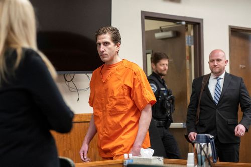 Bryan Kohberger enters the courtroom for his arraignment hearing in Latah County District Court, May 22, in Moscow, Idaho.