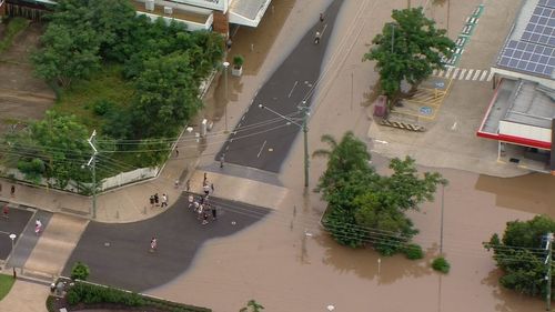 The town of Maryborough, in the Fraser Coast region, three hours north of Brisbane, has been evacuated.