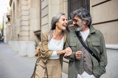 Mature couple enjoying their vacation.