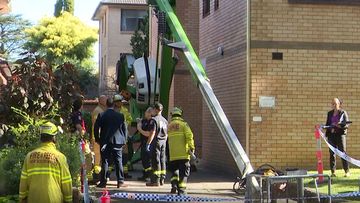 A maintenance worker has been rushed to hospital in a critical condition after the cherry picker he was in toppled over in Sydney&#x27;s south.