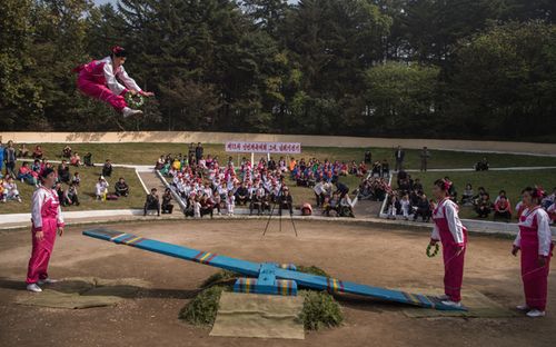 The see-saw event dates back to the Joseon dynasty. Source: KIM WON-JIN / AFP