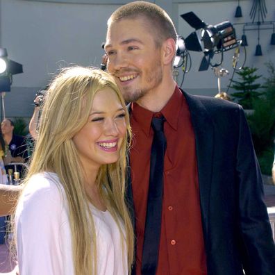 Chad Michael Murray and Hilary Duff attend the Cinderella Story premiere in 2004.