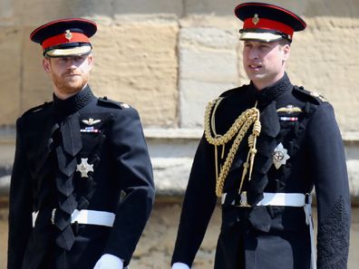 William and harry walking