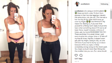 Women Proves Clothing Sizes Are A Lie Both Size 10 And Only One Fits 9honey