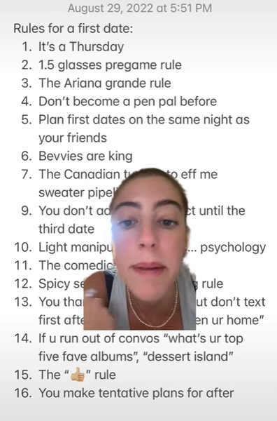 15 dating rules TikTok