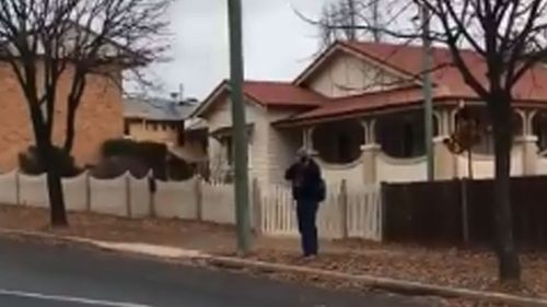 Barnaby Joyce tweeted a video and photos of his confrontation with a photographer outside a church.