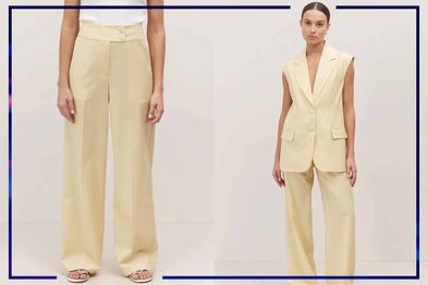 9PR: Zani Two Button Wide Leg Pants and Zani Tailored Vest