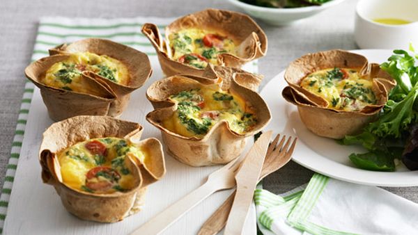 Salami and ricotta frittata cups for $10