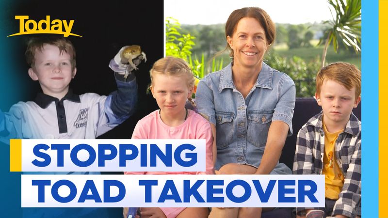 Kids putting stop to town's toad takeover | Nine.com.au