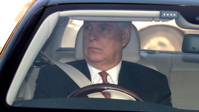 Prince Andrew arriving at Buckingham Palace for Queen's Christmas Lunch 2019