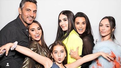 Kyle Richards with husband Mauricio Umansky and daughters