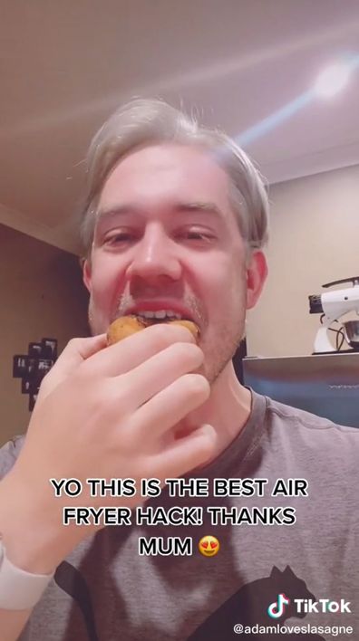 TikTok, air fryer hack, adamloveslasagne