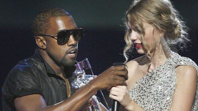 Kanye West and Taylor Swift. (AAP)