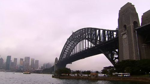 There was a small amount of rain in Sydney this morning.