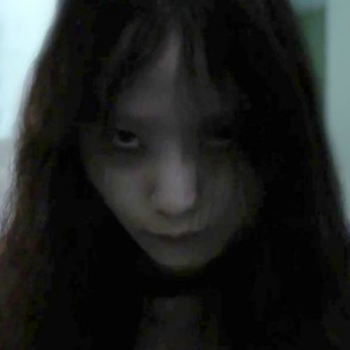 In one part of the video, a ghost-like woman appears with dark makeup. (South Korea Police)