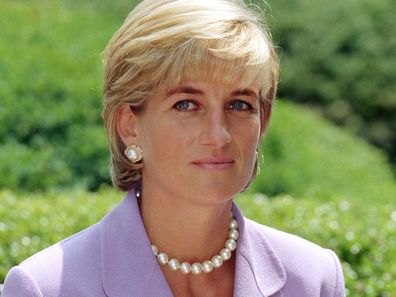 Princess Diana at the Red Cross Headquarters in Washington in 1997.