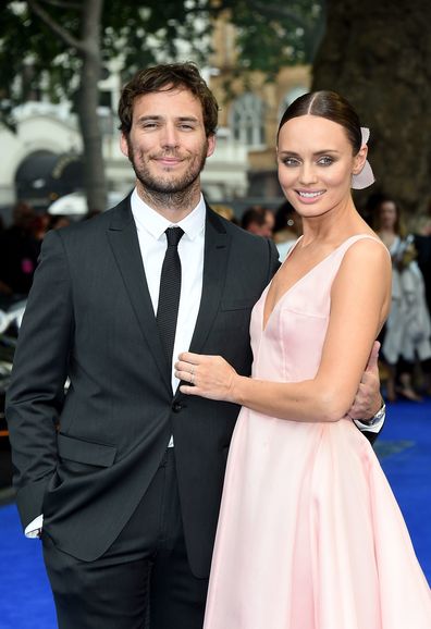 Sam Claflin and Laura Haddock attends the global premiere of "Transformers: The Last Knight" at Cineworld Leicester Square on June 18, 2017 in London, England.