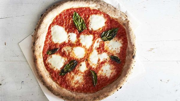 Stefano Manfredi's classic Margherita pizza