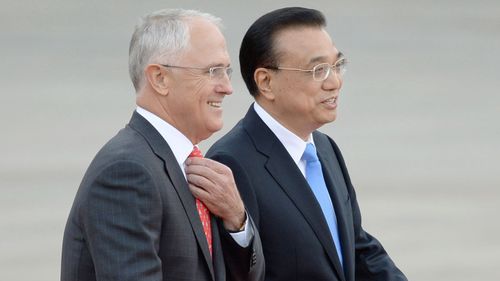 PM Turnbull meets Chinese counterpart