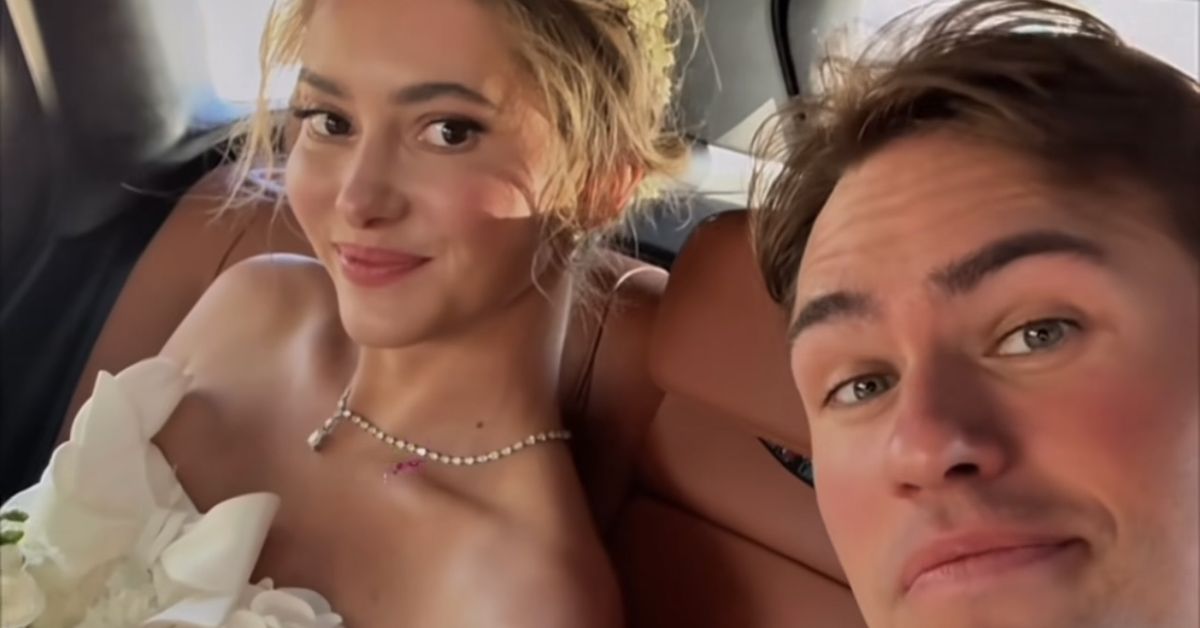 Millions waited to see this bride's designer wedding dress