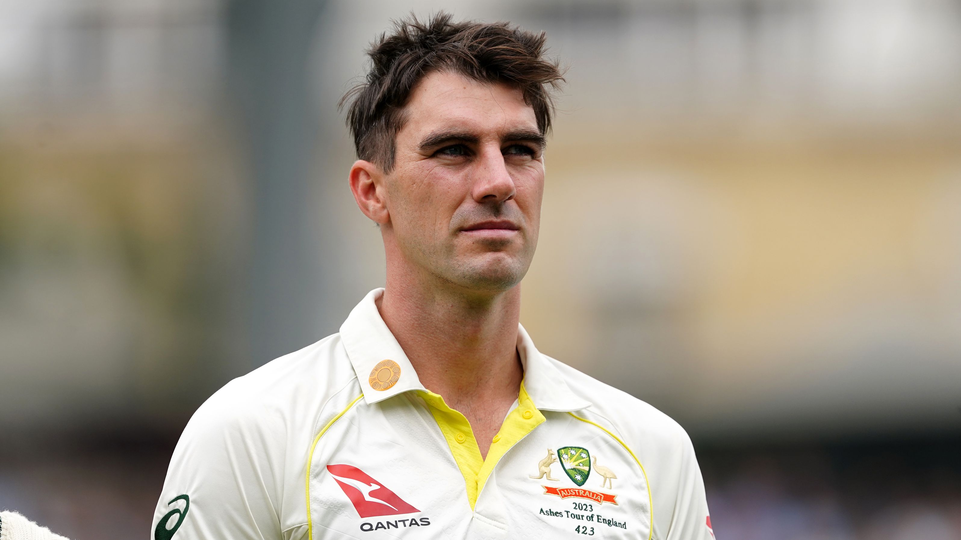 Australia captain Pat Cummins before day one of the fifth LV= Insurance Ashes Series test match at The Kia Oval, London. Picture date: Thursday July 27, 2023. (Photo by Mike Egerton/PA Images via Getty Images)