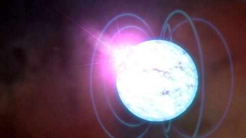 An artist impression of the outer casing of a neutron star. Experts speculate one of these could be the source of FRBs. (NASA)