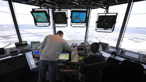 Air traffic is delayed at LaGuardia Airport in New York, Philadelphia International Airport and Newark Liberty International Airport in New Jersey due to staffing issues at a Federal Aviation Administration regional air traffic control center.