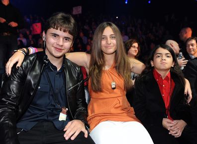 Michael Jackson's children Prince Jackson, Paris Jackson and Blanket Jackson in the audience at Fox's "The X Factor" Top 7 Live Performance Show on November 30, 2011 in West Hollywood, California.