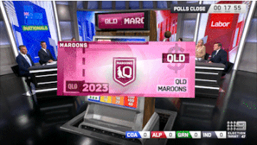 9News unveils &quot;Pollie Pokie&quot; for politicians who lose their seat - GIF